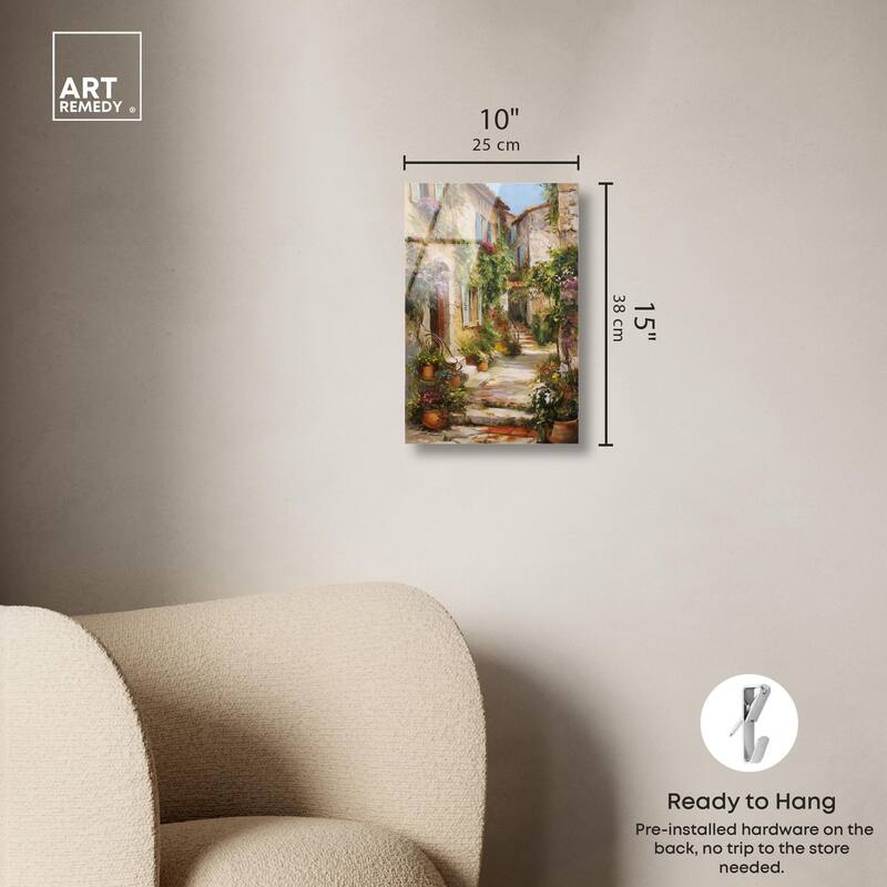Mediterranean Charm II Acrylic by Art Remedy, Ready to Hang