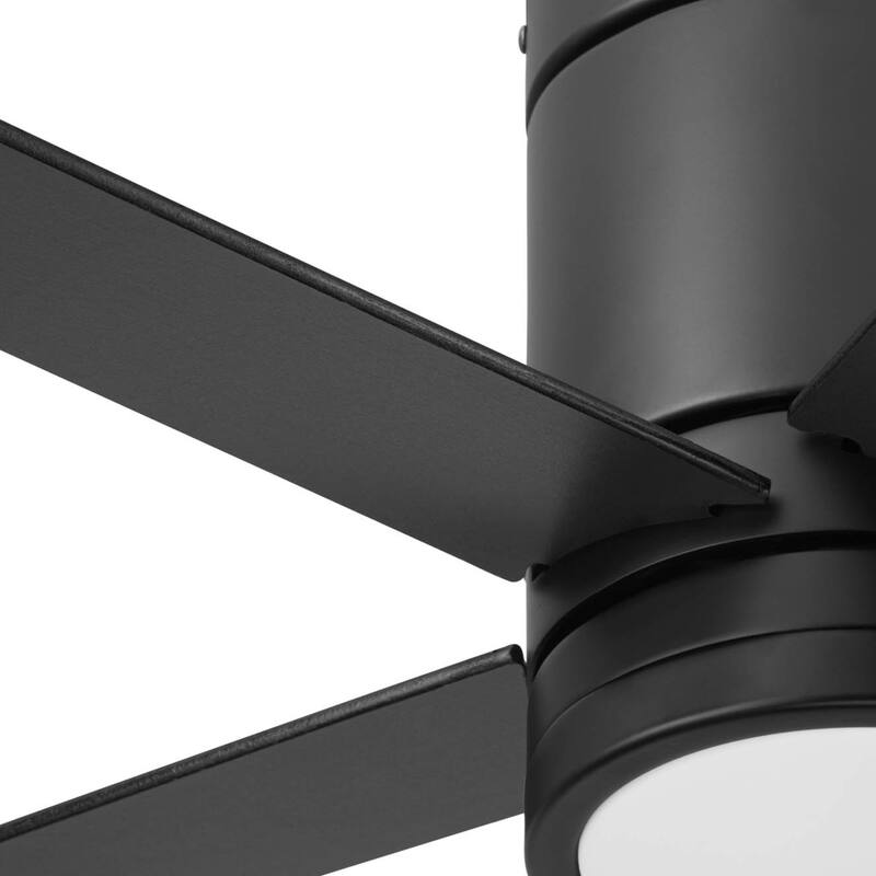 60" Honeywell Graceshire Matte Black Indoor Ceiling Fan with LED Light and Remote Control, 6-Speed BLDC Motor - Matte Black
