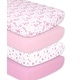 preview thumbnail 1 of 3, The Peanutshell Pink Butterfly Fitted Crib Sheet 4 Pack Set