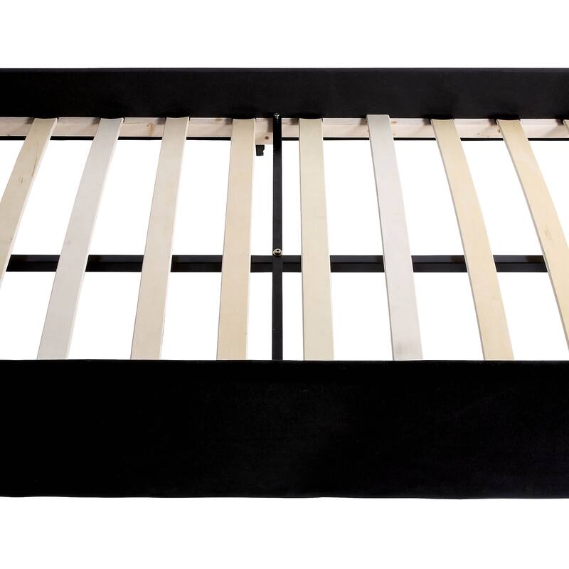 Gracewood Hollow Mokatsi Glam Tufted 2-Piece Daybed with Trundle Set