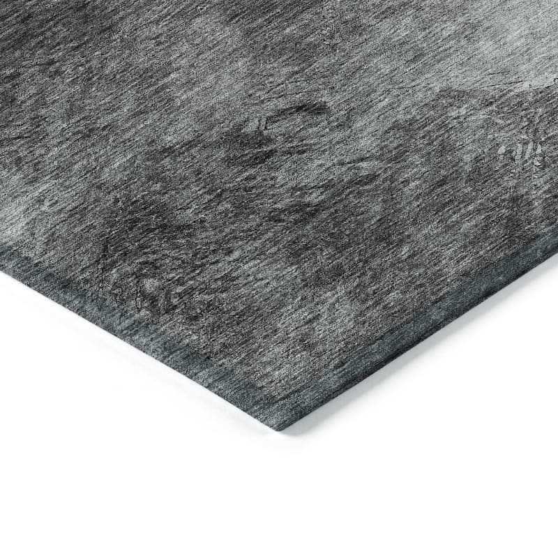 Machine Washable Indoor/ Outdoor Chantille Abstract Watercolor Rug