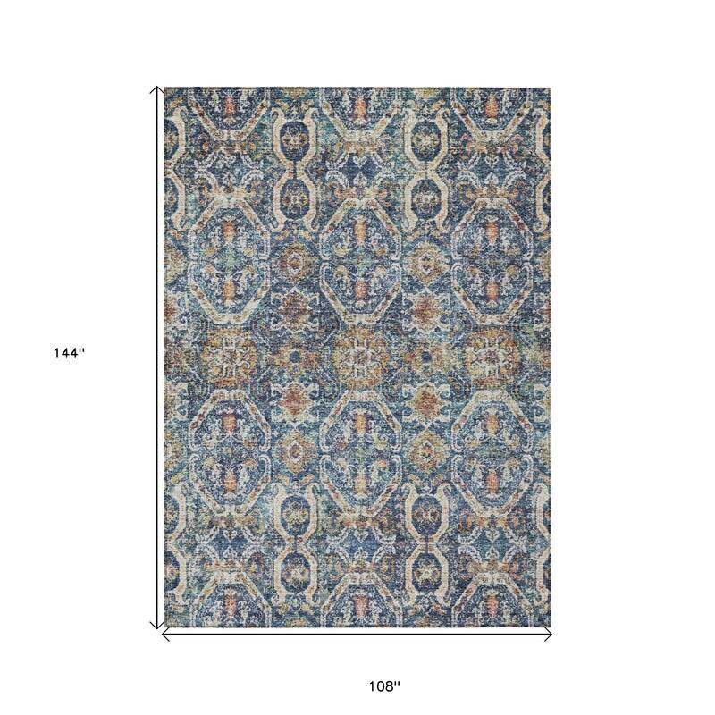 HomeRoots Floral Transitional Rectangle Outdoor Rug