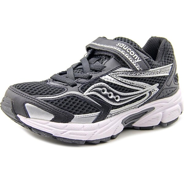Saucony Cohesion 9 Youth Round Toe Canvas Black Running Shoe