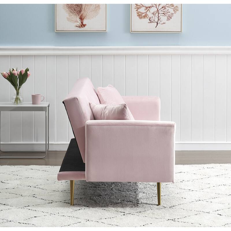 71" Convertible Double Folding Living Room Sofa Bed