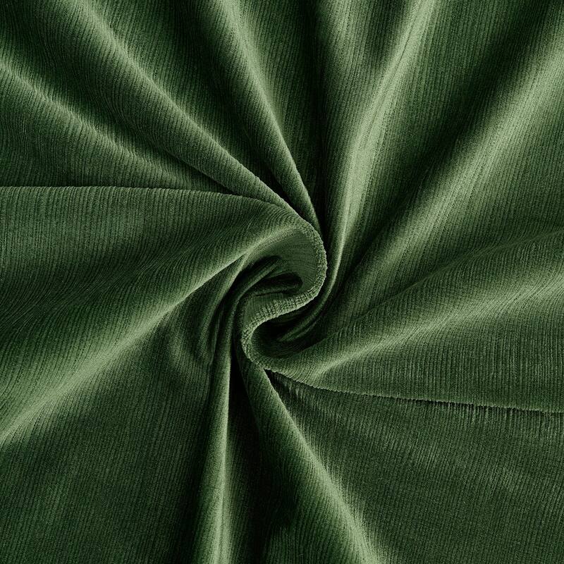 Exclusive Fabrics Ravello Burnout Velvet Curtains (1 Panel) Room Darkening Curtains For Bedroom & Living Room Curtains