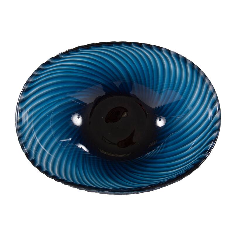 Allan Andrews Oceanic Wave Hand Blown Glass Bowl