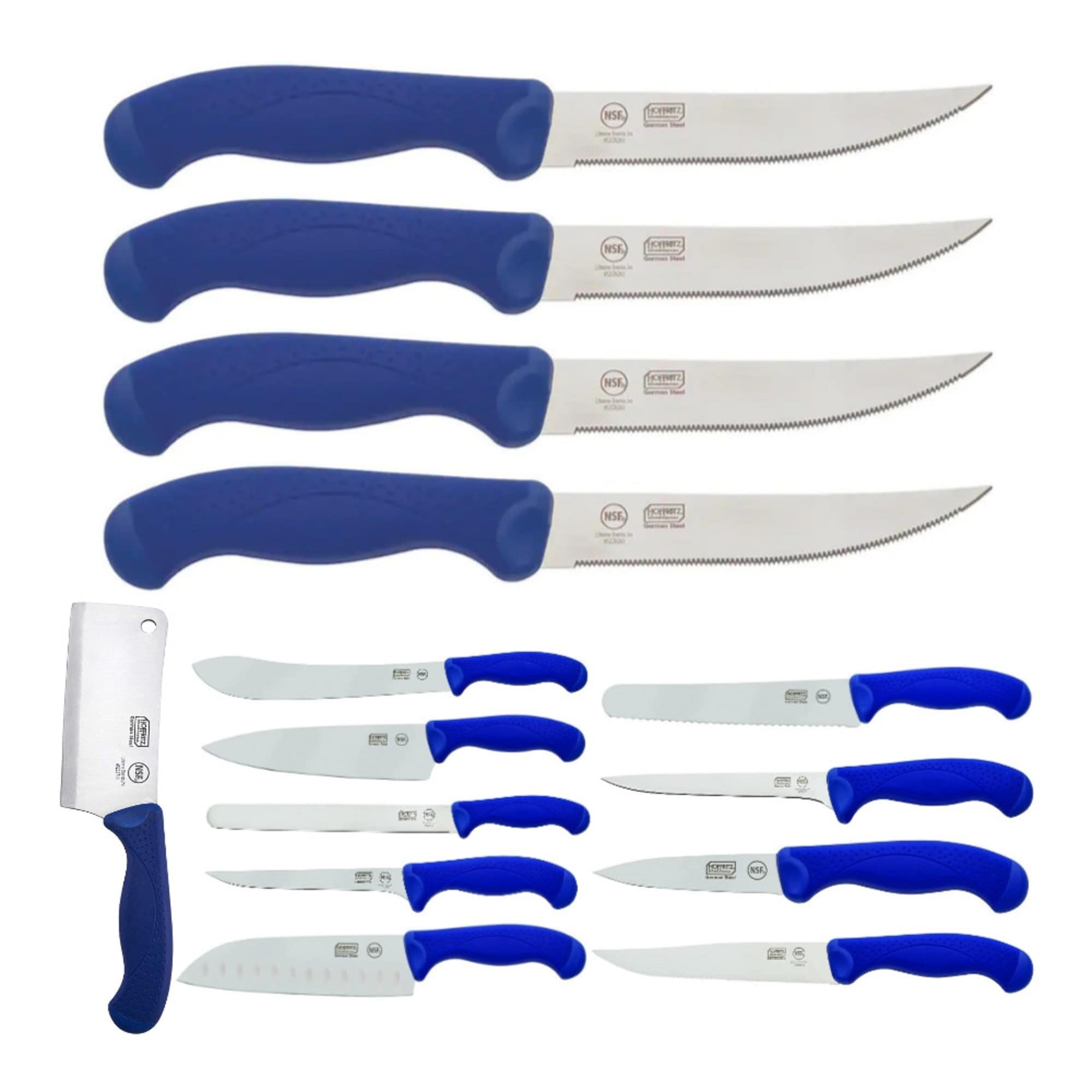 Hoffritz Commercial Mega 14-Piece Knife Set (Navy Blue) - Bed Bath & Beyond  - 31887855