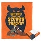 preview thumbnail 2 of 3, Warner Brothers Scooby-Doo Where Are The Scooby Snacks Silk Touch Throw Blanket