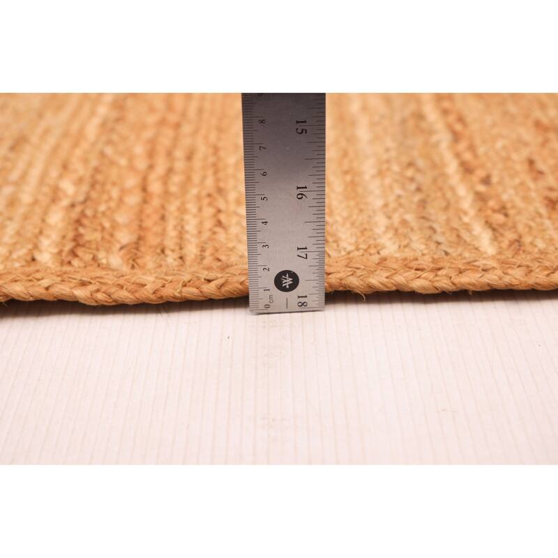 ECARPETGALLERY Flat-Weave Palas Denizli Tan Jute Rug - 5'5 x 7'8