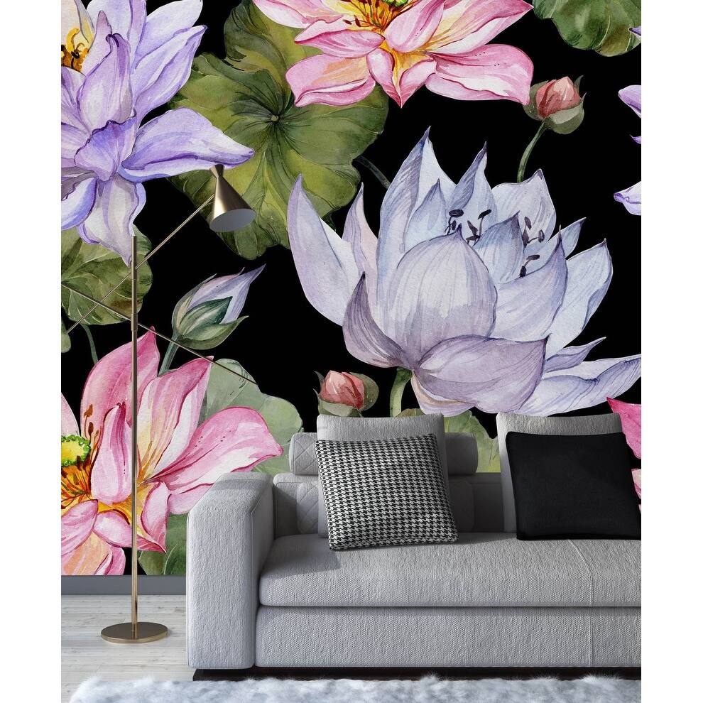 Dark Wallpaper with Large Flowers Bed Bath & Beyond 35647465
