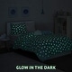 preview thumbnail 4 of 17, Avery Aqua Glow In The Dark Plush Comforter Set by Intelligent Design Kids