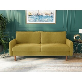70''Velvet Square Arm Sofa