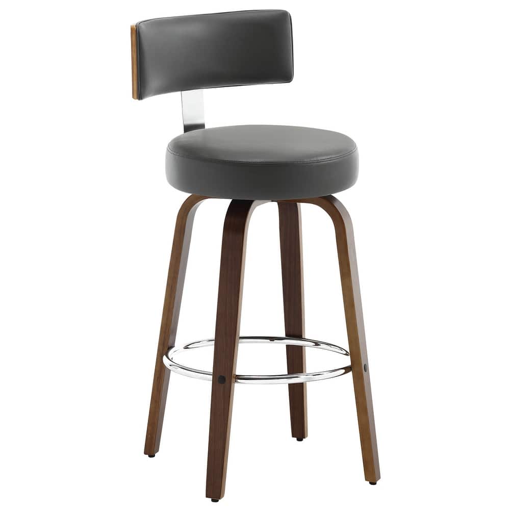 Faux Leather Upholstered Swivel Counter/ Bar Stools Set of 1/2/4