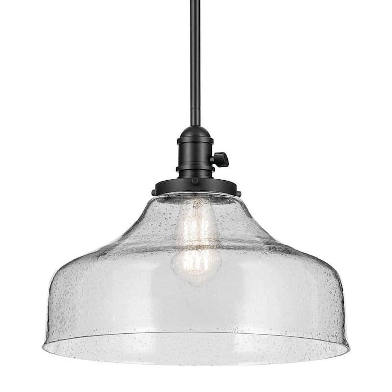 Kichler 43906 Avery 15" 1 Light Wide Pendant - Black