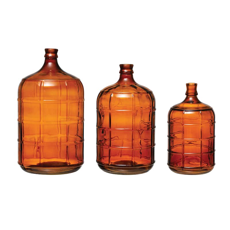 Glass Bottle, Amber Color