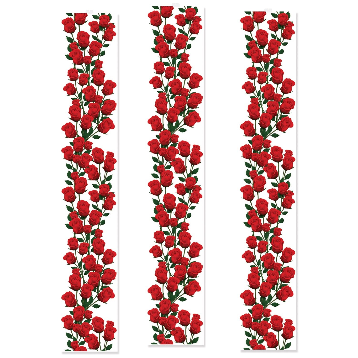 Shop Club Pack Of 12 Red Garden Roses Party Panels Hanging