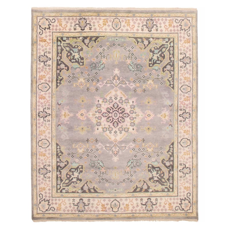 ECARPETGALLERY Hand-knotted Jules Serapi Grey Wool Rug - 7'10 x 9'11 - Grey - 7'10 x 9'11