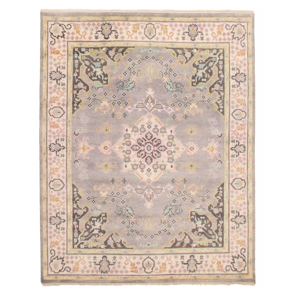 ECARPETGALLERY Hand-knotted Jules Serapi Grey Wool Rug - 7'10 x 9'11