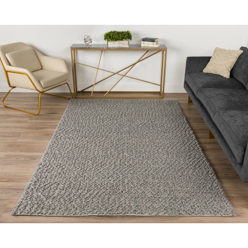 Addison Boulder Chunky Hand-loomed Wool Area Rug