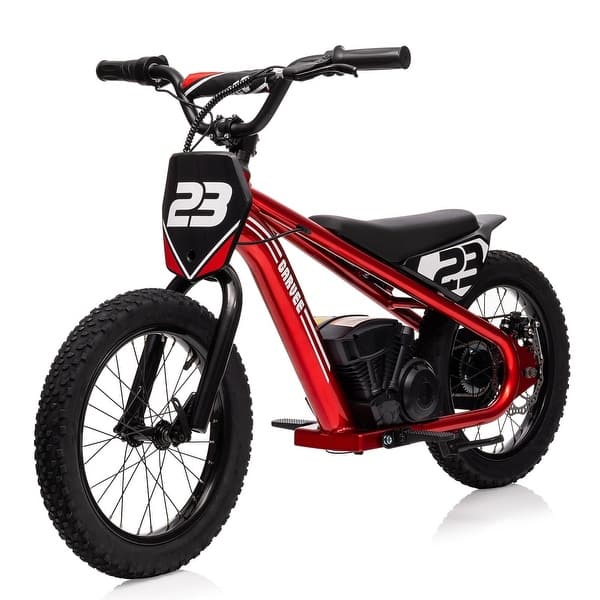 Track 24V Electric Dirt Bike For Kids, 250W Ride On Motorcycle