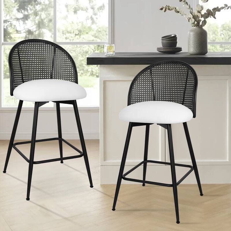 26"/29" Swivel Barstools Counter Height Bar Stool w/ Metal Legs