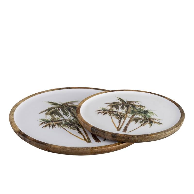 Mango Wood Plate with print