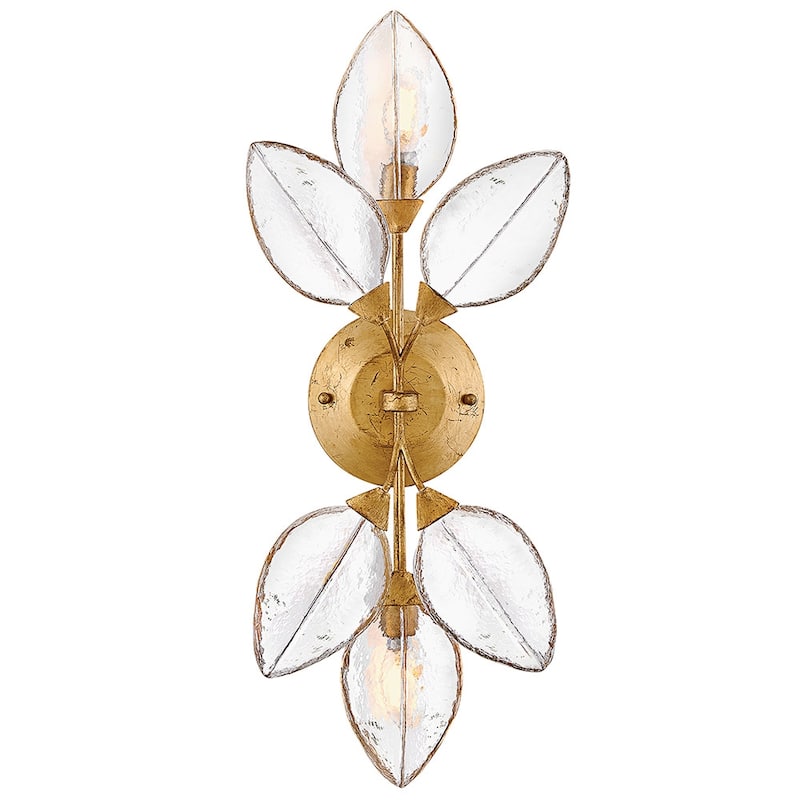 Fredrick Ramond FR47760 Amira 2 Light 26" Tall Wall Sconce - Distressed Brass