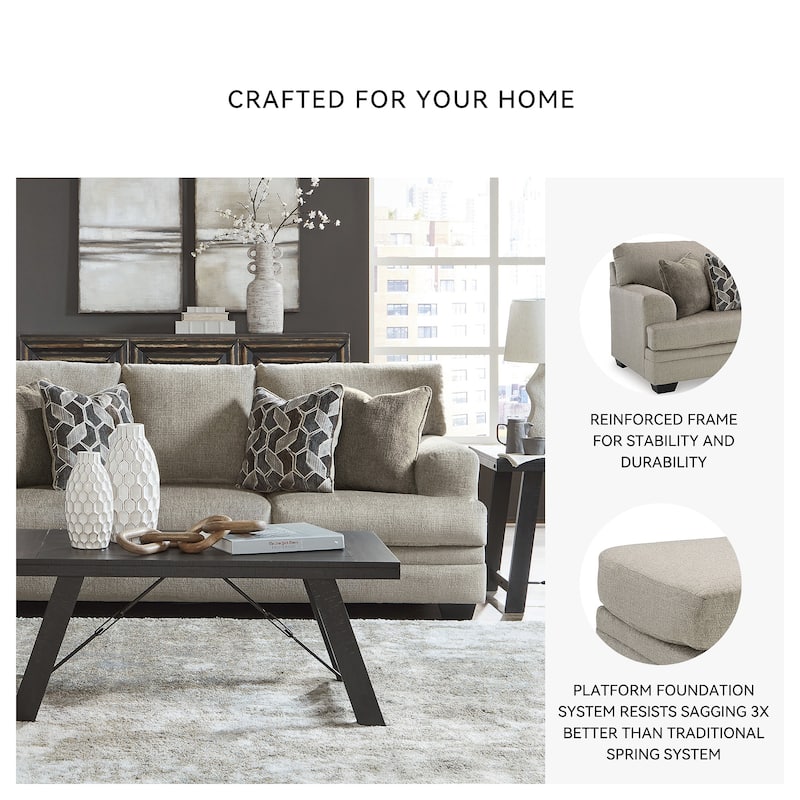 Signature Design by Ashley Stonemeade Sofa - 92" W x 41" D x 39" H