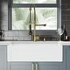 preview thumbnail 25 of 45, VIGO White Casement Front Matte Stone Farmhouse Kitchen Sink
