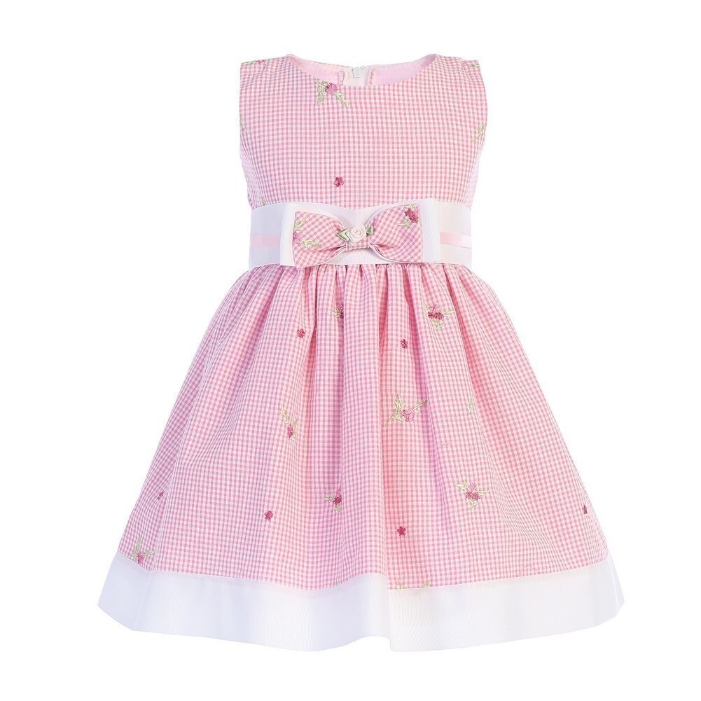 pink seersucker dress