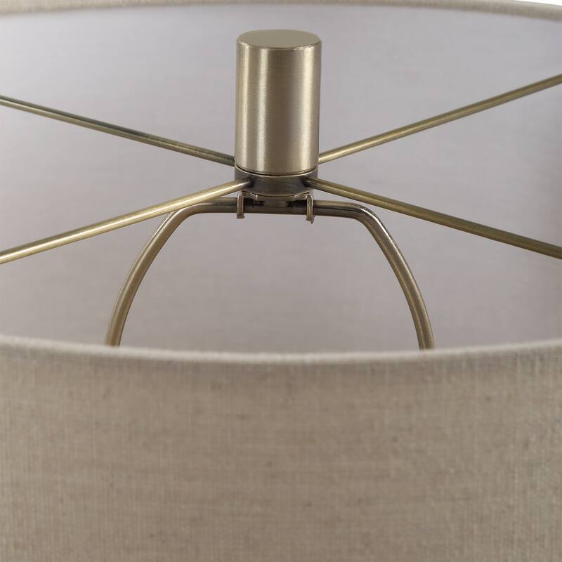 Distressed Moss Green Glaze Textured Ceramic Table Lamp