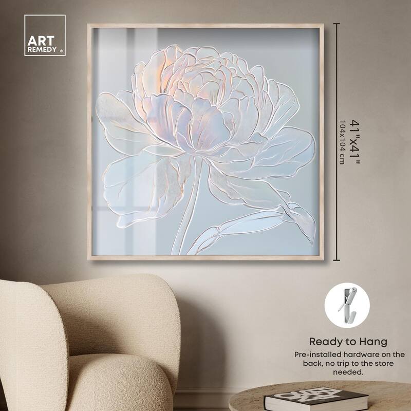 Embossed Flower II Shadowbox by Art Remedy