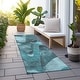 preview thumbnail 61 of 118, Machine Washable Indoor/ Outdoor Modern Chantille Rug