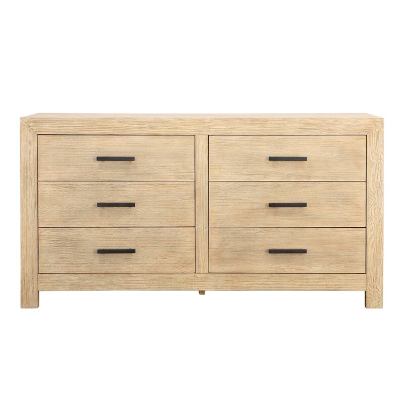 Eastgate 6-Drawer Dresser, Light Warm Wash