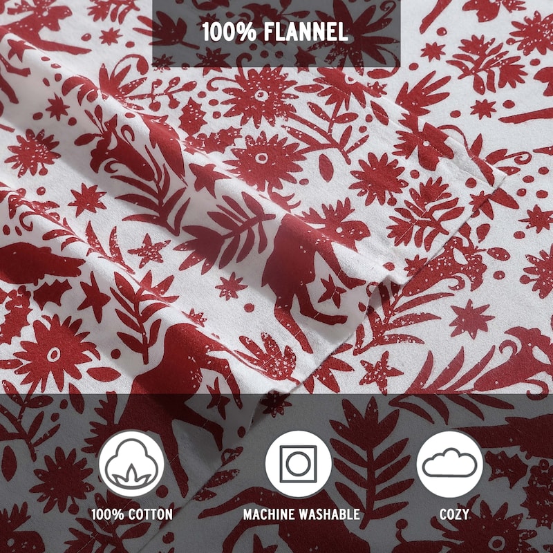 Eddie Bauer Printed Cotton Flannel Sheet Set