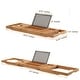 preview thumbnail 28 of 36, Bathtub Tray for Tub - Adjustable Bamboo Bath Tray for Tub - Collapsible Bathtub Caddy Bath Tub Tray Wood - Bath Accessories