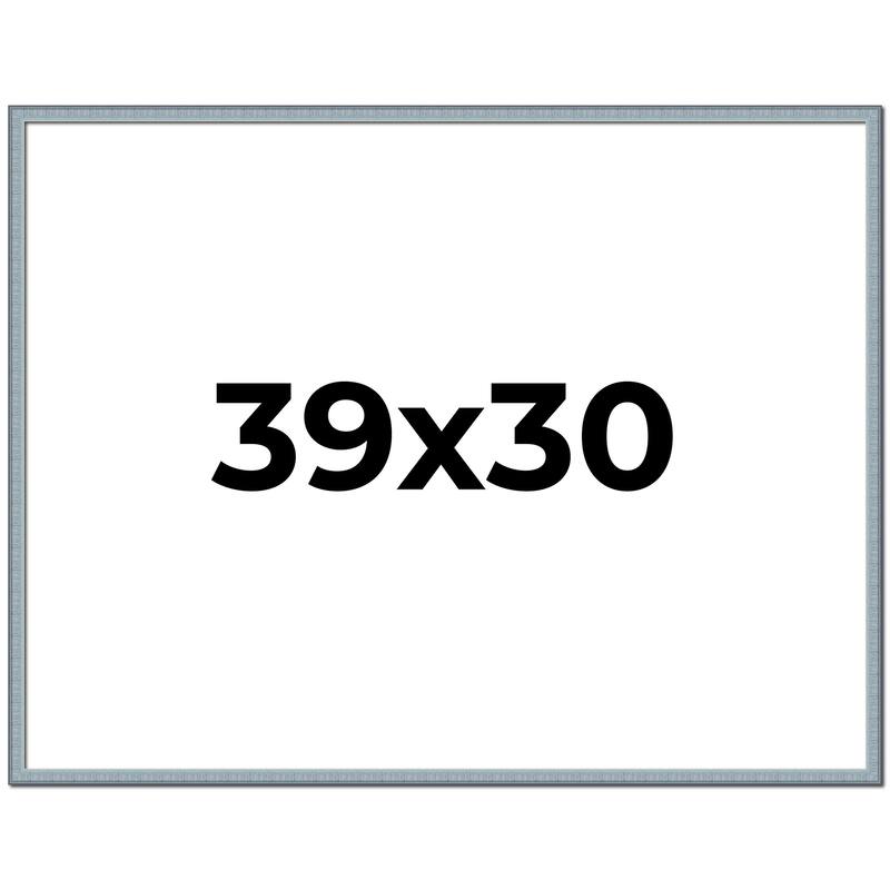 39x30 Frame Rustic Sky Blue Solid Wood Picture Frame | 0.75 Inch