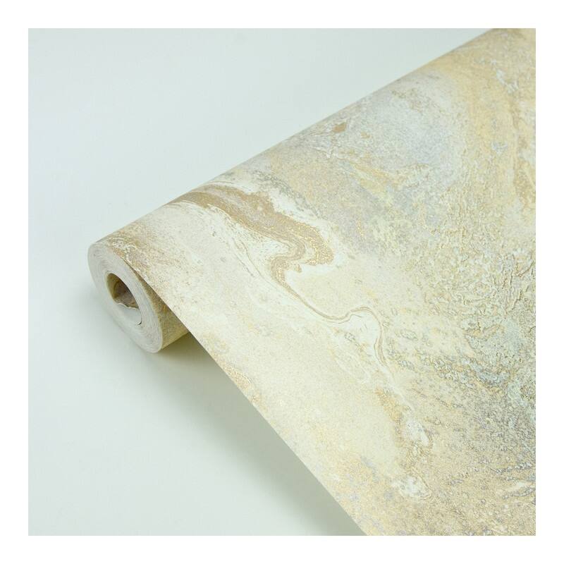 Brewster Tory Gold Texture Wallpaper - 21 x 396 x 0.025
