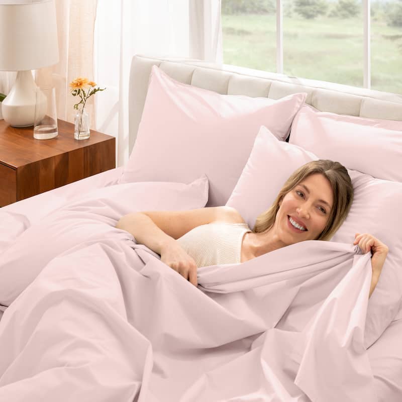 Bare Home Organic Cotton Sheet Set - Crisp Percale Weave