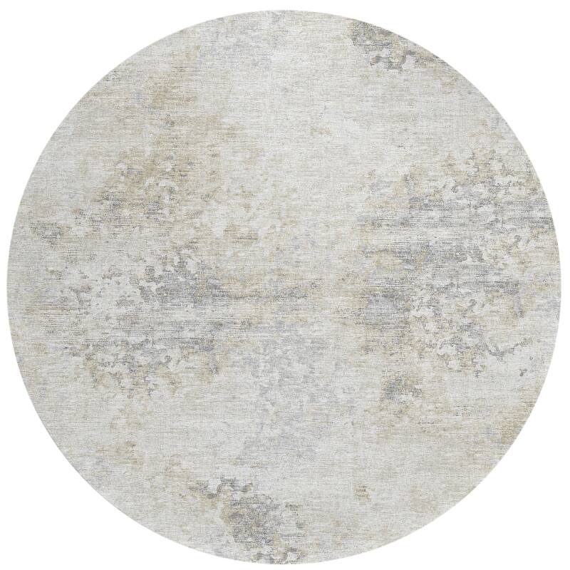 Indoor/ Outdoor Accord Modern Abstract Polyester Washable Rug New
