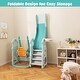 preview thumbnail 8 of 7, Toddler Slide and Swing Set with Extra-long Slide Height Adjustable Swing Basketball Hoop and Climber