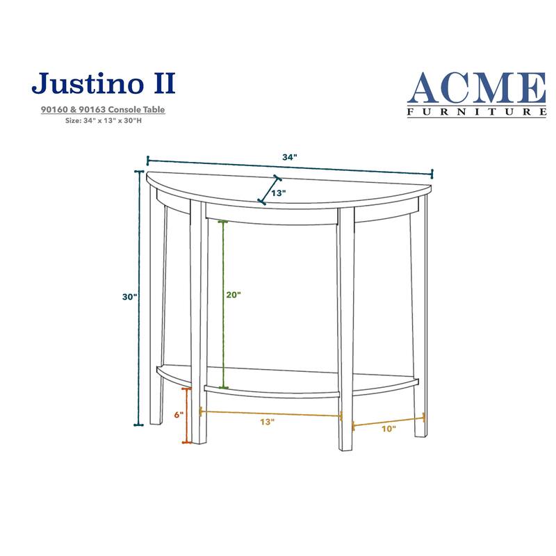 26" Console Table for Living Room