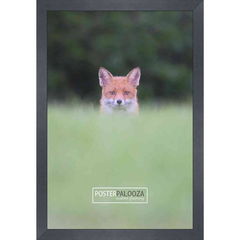 13x9 Contemporary Black Complete Wood Picture Frame with UV Acrylic, Foam Board Backing, & Hardware