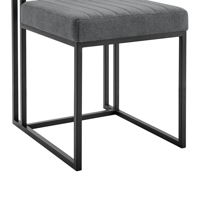 Anastasia Modern Upholstered Metal Dining Chairs - Set of 2