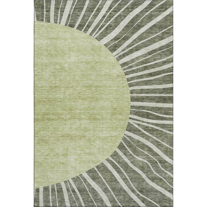 Premium Washable Super Soft Contemporary Rays Mayfield Rug