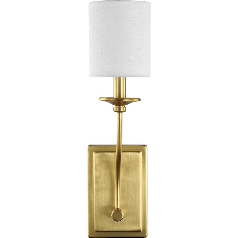 Bonita Collection Satin Brass One-Light Wall Sconce - 14.170" x 6.500" x 8.270"