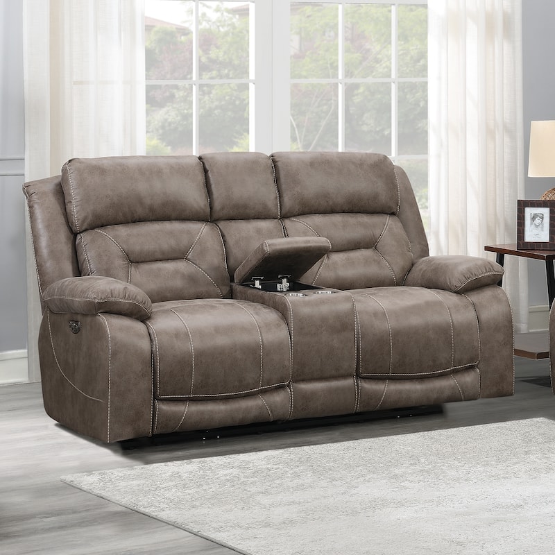 Steve Silver Asbury Power Reclining Loveseat with Console