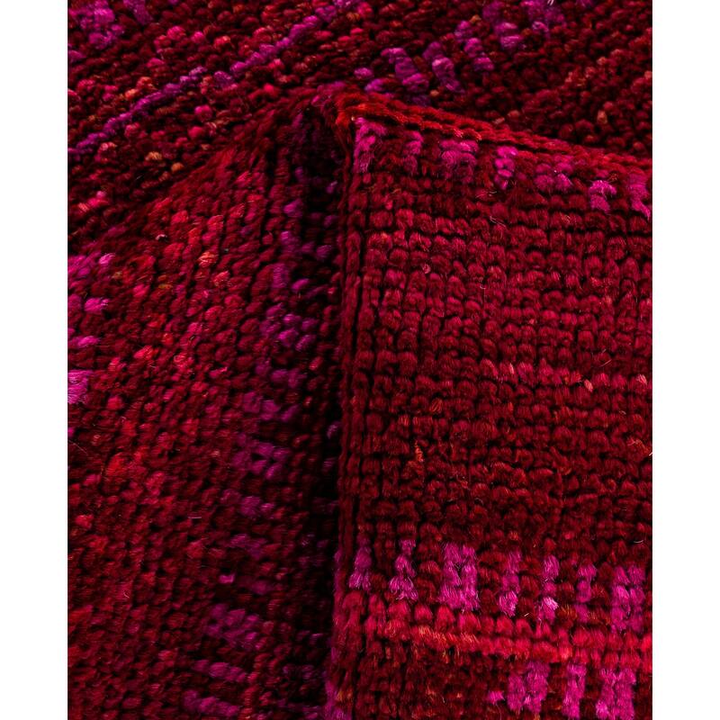 Overdyed One-of-a-Kind Hand-Knotted Area Rug - Purple - 4' 1" x 6' 1"