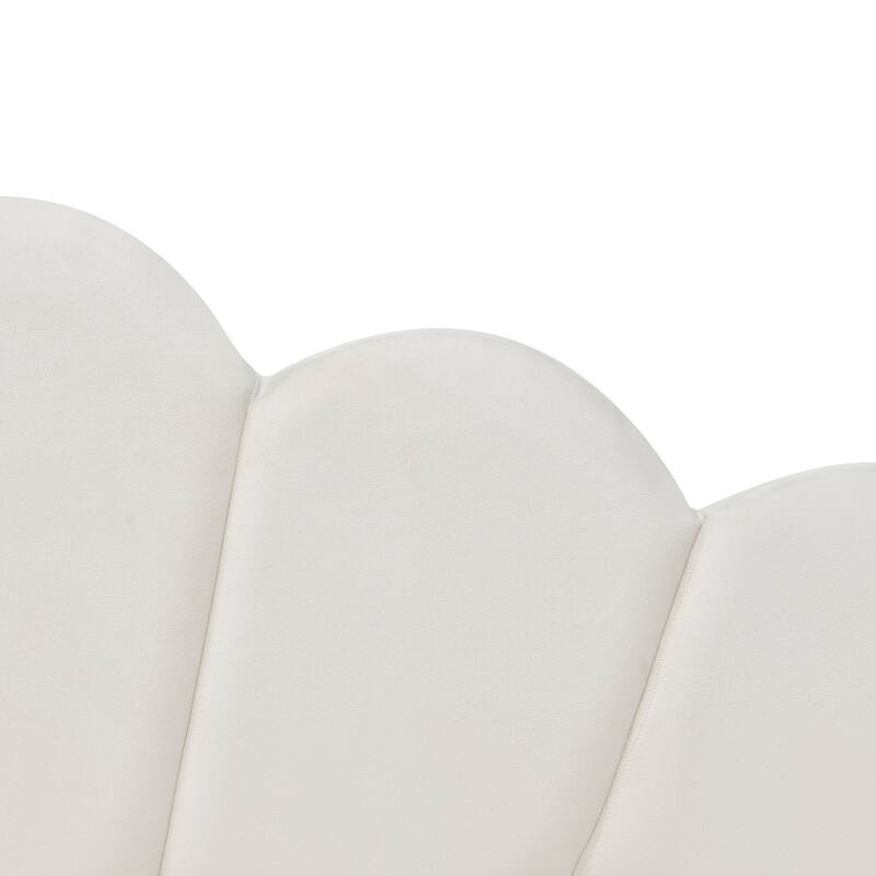 Full Size Shell-Shaped Backrest Upholstered Daybed with Optional Trundle or Drawers