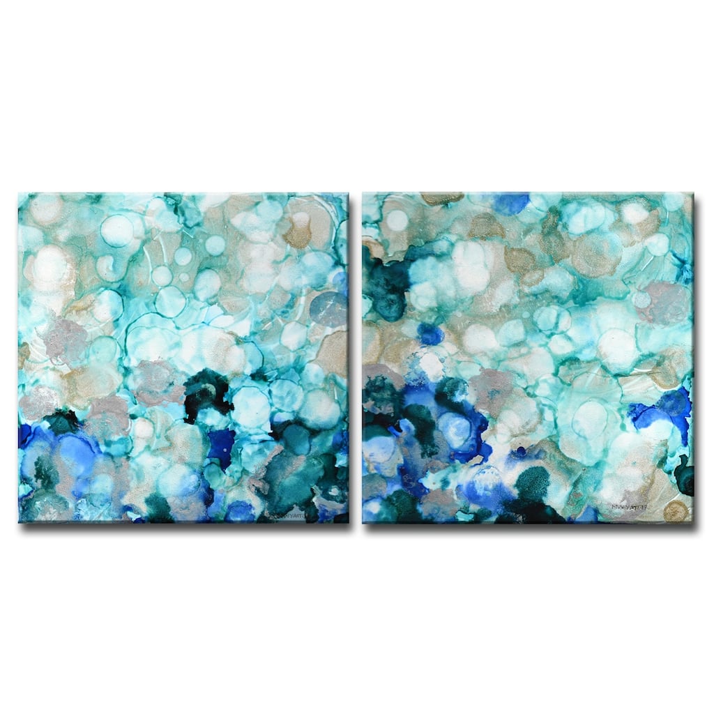 'Mermaid Pearls I/II' Wrapped Canvas Wall Art by Norman Wyatt Jr.